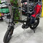 Bike Sky Unisex Çocuk Gri-Kırmızı Htp Design Italyan Bisiklet Koltuğu Bagaja Montaj