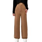 Bikelife Likralı Palazzo Salaş Geniş Paça Pantolon, S, BKL0000010126, Taba, Kadın