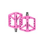 BikeWay Meroca Alüminyum Platform Pedal Set Takım Bisiklet Rulmanlı Pembe Renk