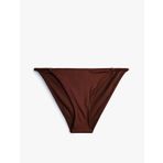 Bikini Altı Yanları Saç Örgüsü İp Detaylı Astarlı Standart Bel