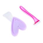 Bikini Trimmer Kadın Parça Tıraş Makinesi Özel Bölgeler İçin Saç Trimmer Kadın Tıraş Makinesi Seti Renkli Kalp Kırmızı Rastgele Renk
