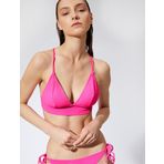 Bikini Üstü Bralet Çapraz Askılı Kaplı Dokulu