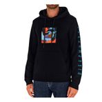 Bikkembergs Erkek Siyah Kapüşonlu Sweatshirt, Palm Baskılı, L Beden