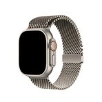 Bikordon Apple Watch Ultra Uyumlu Milano Loop Titanyum Akıllı Saat Kordon