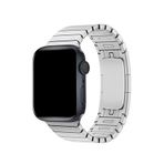 Bikordon Apple Watch Uyumlu 38/40/41 mm Gümüş Bilezik Loop Çelik Kordon