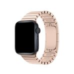 Bikordon Apple Watch Uyumlu 38/40/41 mm Pembe Bilezik Loop Çelik Kordon