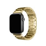 Bikordon Apple Watch Uyumlu Gloss Loop 44/45/46/49 mm Altın Gold Çelik Kordon