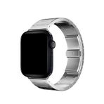 Bikordon Apple Watch Uyumlu Royal Edition Gri Çelik Unisex Akıllı Saat Kordon