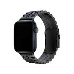 Bikordon Apple Watch Uyumlu Steelmaster Siyah Loop Çelik Akıllı Saat Kordonu
