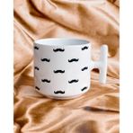 Bikutumutluluk Cool Bıyık Pattern Kupa