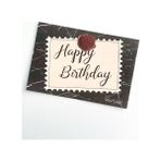 Bikutumutluluk Hediyelik - Mühürlü Happy Birthday Mottolu Hediye Kartı