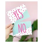 Bikutumutluluk Hediyelik - Yes No Mottolu Hediye Kartı