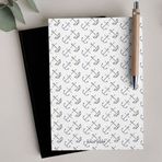 Bikutumutluluk N024 Beyaz Çapa Çizgisiz Defter
