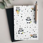 Bikutumutluluk N037 Unicorn Panda Çizgisiz Defter
