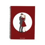 Bikutumutluluk N045 A5 Romantik Dans Tasarım Spiralli Defter