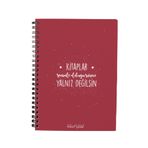 Bikutumutluluk N082 A5 Tasarım Spiralli Defter