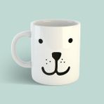 Bikutumutluluk Tasarım Serisi Bear Face Kupa