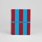 Bikutumutluluk Tasarım Spiralli Defter Taraftara Bordo Mavi