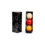 Bilardo Malzemem Ekonomik Benekli Bilardo 3 Top 61.5mm - Siyah