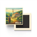 Bilecik - Söğüt - Baskılı Buzdolap Magneti Kare - 9x9 cm