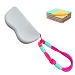 Bilek Kayışlı Gözlük Kabı | Silikon Güneş Gözlüğü Kılıfı Seyahat | Hafif Fermuarlı Çizilmeye Dayanıklı Kılıf Kadınlar ve Genç Kızlar İçin Seyahat Araba Plaj Outdoor