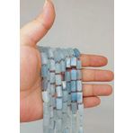 Bileklik Boy Akuamarin Taşı 7x12mm Yarım Dizi 49938 18cm Uzunluğundadır