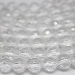 Bileklik Boy Kristal Kuvars Taşı Faset Kesim Yarım Dizi 8mm 18cm Uzunluğundadır