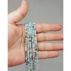 Bileklik Boy Larimar Taşı Dizi 2.5 3.5mm 51218 Yarım Dizi 17cm Uzunluğundadır