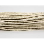 Bileklik ve Hobi Tüp Örgü Deri 5 mm 1 Metre Krem