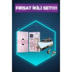 Bileklikli Amoled Ekran Akıllı Saat ve Dijital Göstergeli Kablosuz Bluetooth Kulaklık Anc/ Enc - Renkli