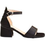 Bilekten Bağlamalı Topuklu Genç Kız Çocuk Abiye Ayakkabı Siyah 32