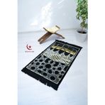 Bilenler Kabe Desenli Lüks Kadife Dokuma Seccade