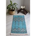 Bilenler Kilim Desenli Astarlı Lüks Seccade S1020 Mavi