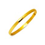 Bilezikçi Düz Bombeli 14 Ayar Altın Bilezik