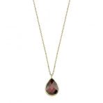 Bilezikhane 14 Ayar Altın Bordo Taşlı 1.10 Gram Kolye