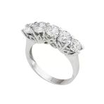 Bilezikhane 14 Ayar Beyaz Altın Swarovski Beştaş 3.90 Gram