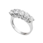 Bilezikhane 14 Ayar Beyaz Altın Swarovski Beştaş 3.90 Gram