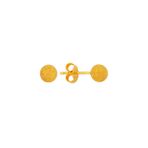 BİLEZİKHANE 22 Ayar Altın Top Küpe Kumlu 1.40 Gram 22KPE0045
