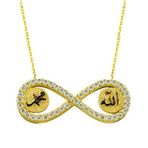 Bilezikhane Allah Muhammed Sonsuzluk 3.26 Gram 14 Ayar Altın Kolye