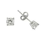 Bilezikhane Tektaş Beyaz 1.47 Gram 14 Ayar Altın Küpe