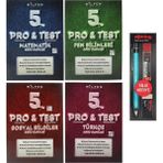 Bilfen Yayınları 5. Sınıf Pro Test Matematik Türkçe Fen Sosyal Soru Bankası Seti 4 Kitap - 3'lü Kalem Seti