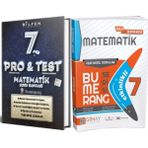 Bilfen Yayınları 7. Sınıf Pro Test Matematik Soru Bankası - Gün&ay 7 Bumerang Matematik Etkinlikli Ak