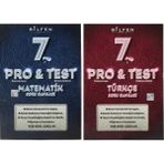Bilfen Yayınları 7. Sınıf Pro & Test Matematik Türkçe Soru Bankası Seti 2 Kitap