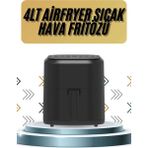 Bilfold 4l Airfryer Hazneli Hava Fritözü Yağsız Fritöz Taşınabilir Fırın Işlevi Gören Pratik