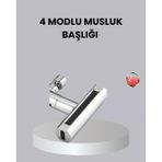 Bilfold Abs Pirinç Alaşımlı Musluk Başlığı 4 Modlu 360° Dönebilen ve Ekonomik