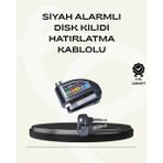 Bilfold Çift Modlu 110DB Alarmlı Disk Kilidi Suya Dayanıklı