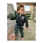 BilfolD SDTA-786846 4-5-6 Yaş Kot Pantolonlu Pilot Mont Uzun Kollu Penye Sweat 3Lü Erkek Çuk Takımı Füme