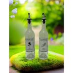 Bilgarden With Love 2X750 ml Şeffaf Zeytinyağı ve Ayçiçek Yağı Şişesi Yağdanlık