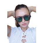 Bilge Karga Saudade Leopard Green Kadın Güneş Gözlüğü