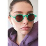 Bilge Karga Sokrat New Matt Green Brown Kadın Güneş Gözlüğü